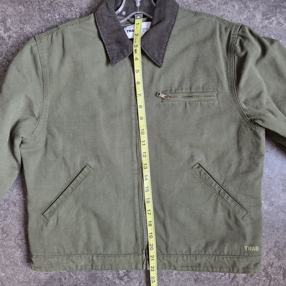 TNA Olive Dale Utility Chore Barn Jacket Lined Boxy XS NWT - Picture 11 of 15